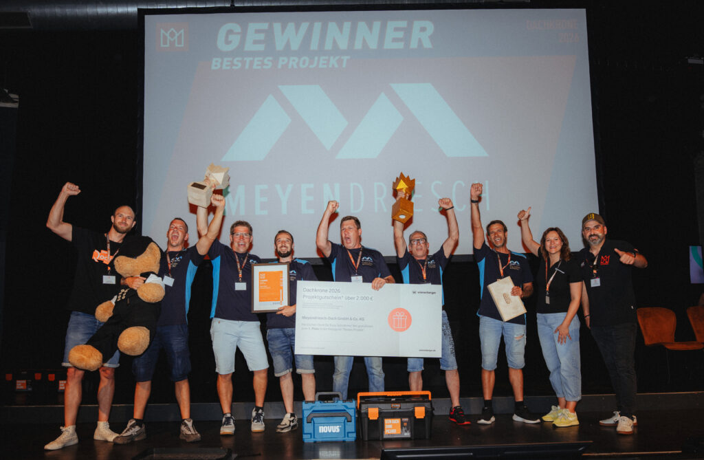 Meyendriesch-Dach GmbH & Co. KG aus Bell-Leideneck erhalten Preis für das "Beste Projekt"